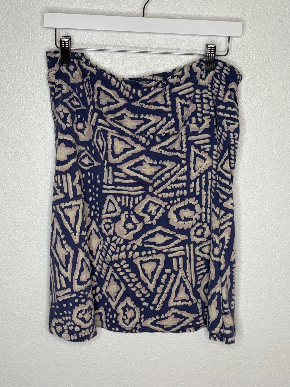 Toad & Co Purple & White Geometric Tribal Print Chaka Skirt Size Large Outdoor